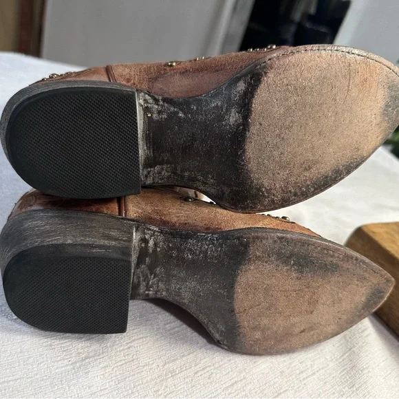 Brown Embroidered Women’s Cavender’s Cowboy Boots with Studs Size 7 B - Picture 14 of 14